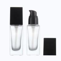 custom Liquid Foundation glass Bottle Lotion Pump Bottle