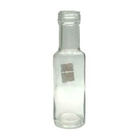 Factory direct sale 100ml glass beverage bottle with cap transparent wine bottle