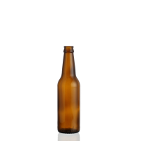 Wholesale brown long neck 330ml beer glass bottles amber botella de cerveza vacia