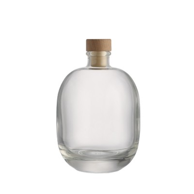 High quality 250ml 500ml bulk custom clear glass wine bottles liquor wine bottle glass with cork