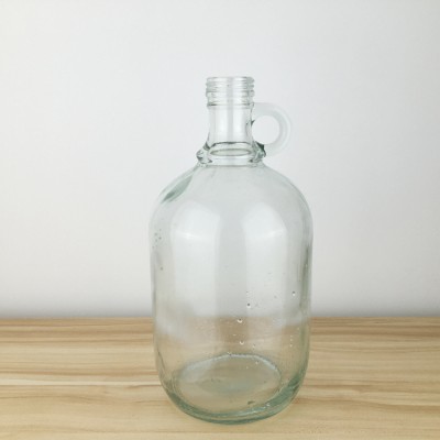 empty clear eco friendly large volume Glass Growler Bottles