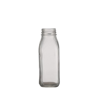 Glass bottle manufacturer clear empty glass milk bottle with lids 500 ml